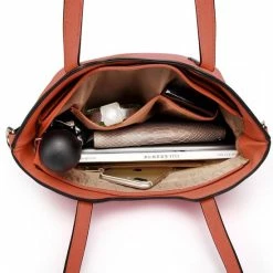 Begroting 🌟 Groothandel 🤩 Miss Lulu Handtas|Schoudertas | Portemonnee - Damestas 3-delige Set Schoudertas, Handtas En Portemonnee - Duurzaam En Stijlvol - Kunstleer - Grote Capaciteit - Bruin (LT6648 BN) 🛒 ⌛ -Tassen-dames Winkel 550x550 1370