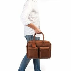 Begroting 🌟 Korting ⭐ Burkely Alex Werktas Unisex - Cognac 👍 ❤️ -Tassen-dames Winkel 550x550 179