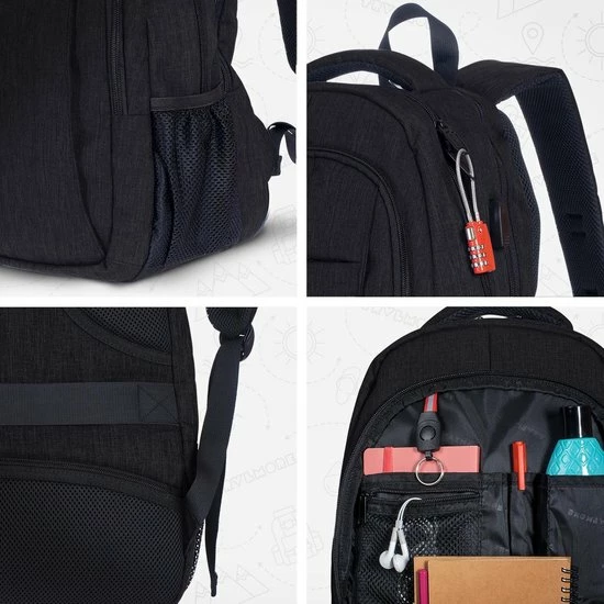 Groothandel โญ Nieuw ๐ฅ TRVLMORE Rugzak - 28L - 15,6 Inch - Laptop Rugtas - Waterafstotend - Zwart ๐ฏ ๐ฅฐ 5 Groothandel โญ Nieuw ๐ฅ TRVLMORE Rugzak - 28L - 15,6 Inch - Laptop Rugtas - Waterafstotend - Zwart ๐ฏ ๐ฅฐ - Afbeelding 3