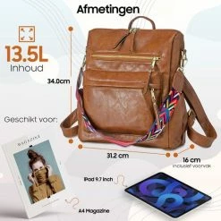 Uitgang ⭐ Beste recensies van 😉 Glennoo Rugzak - Rugtas Dames - Waterdicht - Klein - Anti-theft Vakje - Rug-, Schouder-, Handtas In één - Zacht PU-leer ⌛ 😍 -Tassen-dames Winkel 550x550 220