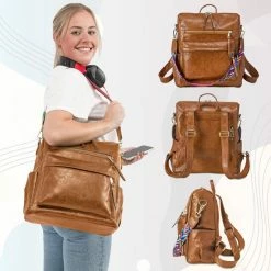 Uitgang ⭐ Beste recensies van 😉 Glennoo Rugzak - Rugtas Dames - Waterdicht - Klein - Anti-theft Vakje - Rug-, Schouder-, Handtas In één - Zacht PU-leer ⌛ 😍 -Tassen-dames Winkel 550x550 224