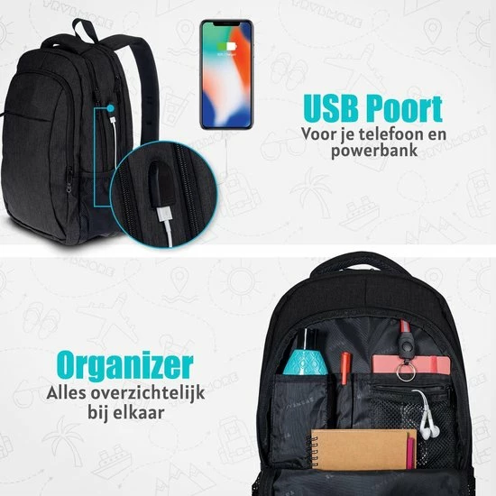 Groothandel โญ Nieuw ๐ฅ TRVLMORE Rugzak - 28L - 15,6 Inch - Laptop Rugtas - Waterafstotend - Zwart ๐ฏ ๐ฅฐ 10 Groothandel โญ Nieuw ๐ฅ TRVLMORE Rugzak - 28L - 15,6 Inch - Laptop Rugtas - Waterafstotend - Zwart ๐ฏ ๐ฅฐ - Afbeelding 8