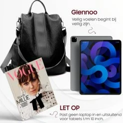 Goedkoop ✨ Beste deal 😀 Anti-diefstal Rugzak - Rugtas Dames - Waterdicht - Klein - Anti-theft 🎒 🎒 Backpack - Rug-, Schouder-, Handtas In één - Zacht PU-leer - Incl. Verstelbare Riem – Glennoo 🛒 🧨 -Tassen-dames Winkel 550x550 251