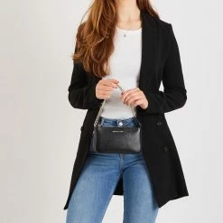 Goedkoop 🎉 Beste recensies van 💯 Michael Kors Chain Pouchette M Dames Crossbodytas - Zwart 🛒 🤩 -Tassen-dames Winkel 550x550 320