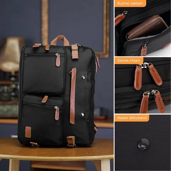Begroting ๐ Coupon ๐ QY Laptoptas 2 In 1 Laptop Rugtas Schoudertas Voor 17.3 Inch Laptop – Zwart ๐ โญ 6 Begroting ๐ Coupon ๐ QY Laptoptas 2 In 1 Laptop Rugtas Schoudertas Voor 17.3 Inch Laptop – Zwart ๐ โญ - Afbeelding 4