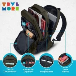 Uitgang 🔥 Coupon 🌟 TRVLMORE Rugzak - 28L - 15,6 Inch - Laptop Rugtas - Waterafstotend - Groen 😀 🔥 22 Uitgang 🔥 Coupon 🌟 TRVLMORE Rugzak - 28L - 15,6 Inch - Laptop Rugtas - Waterafstotend - Groen 😀 🔥 -Tassen-dames Winkel 550x550 355