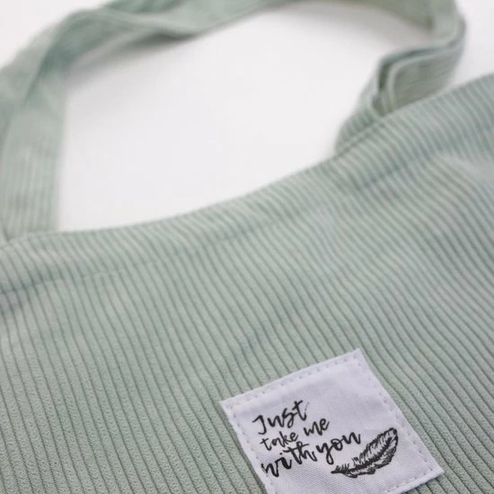 Aanbiedingen β¨ Beste Pirce β¨ GoDaily - Dames - Schoudertas - Handtas - Bag - Ribstof - Canvas - Katoenen Tas - Tote - Licht Groen β π 5 Aanbiedingen β¨ Beste Pirce β¨ GoDaily - Dames - Schoudertas - Handtas - Bag - Ribstof - Canvas - Katoenen Tas - Tote - Licht Groen β π - Afbeelding 3