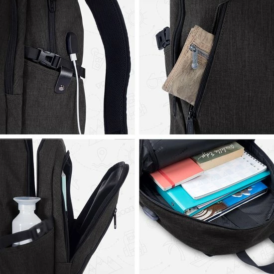 Beste recensies van ๐ Goedkoopste ๐ TRVLMORE Rugzak - 25 L - 15,6 Inch - Laptop Rugtas - Waterafstotend - Antraciet โ โจ 10 Beste recensies van ๐ Goedkoopste ๐ TRVLMORE Rugzak - 25 L - 15,6 Inch - Laptop Rugtas - Waterafstotend - Antraciet โ โจ - Afbeelding 8