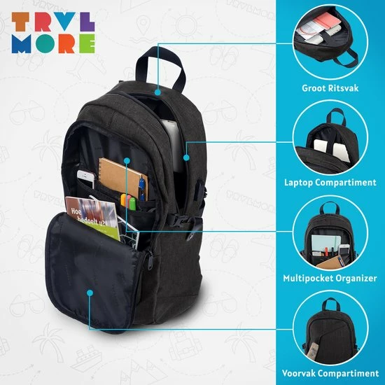 Beste recensies van ๐ Goedkoopste ๐ TRVLMORE Rugzak - 25 L - 15,6 Inch - Laptop Rugtas - Waterafstotend - Antraciet โ โจ 12 Beste recensies van ๐ Goedkoopste ๐ TRVLMORE Rugzak - 25 L - 15,6 Inch - Laptop Rugtas - Waterafstotend - Antraciet โ โจ - Afbeelding 10