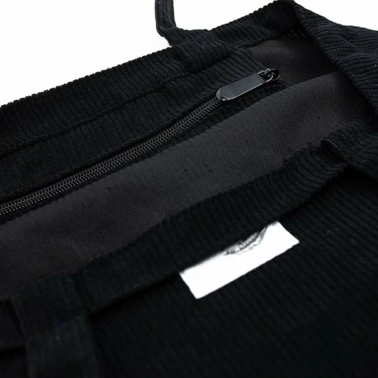 Korting 🥰 Flash-uitverkoop ✔️ GoDaily - Dames - Schoudertas - Tote Bag - Ribstof - Zwart ✔️ 😀 6 Korting 🥰 Flash-uitverkoop ✔️ GoDaily - Dames - Schoudertas - Tote Bag - Ribstof - Zwart ✔️ 😀 - Afbeelding 4