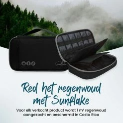 Promo 🎉 Beste Pirce 🌟 Sunflake Kabel Organiser Tas Deluxe – 3 Lagen - Compacte Kabeltas - Etui Voor Kabels - Zwart Grijs - Geschikt Als Kerst / Sinterklaas Cadeau Voor Mannen Of Vrouwen 🎉 🧨 -Tassen-dames Winkel 550x550 444