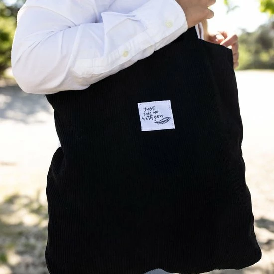 Korting 🥰 Flash-uitverkoop ✔️ GoDaily - Dames - Schoudertas - Tote Bag - Ribstof - Zwart ✔️ 😀 10 Korting 🥰 Flash-uitverkoop ✔️ GoDaily - Dames - Schoudertas - Tote Bag - Ribstof - Zwart ✔️ 😀 - Afbeelding 8