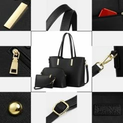 Hete verkoop โญ Beste Pirce ๐ Lana® El Zafiro - Dames Handtassen Set - Schoudertas, Handtas - Saffiano Leer - Zwart ๐ ๐ 17 Hete verkoop โญ Beste Pirce ๐ Lana® El Zafiro - Dames Handtassen Set - Schoudertas, Handtas - Saffiano Leer - Zwart ๐ ๐ -Tassen-dames Winkel 550x550 523