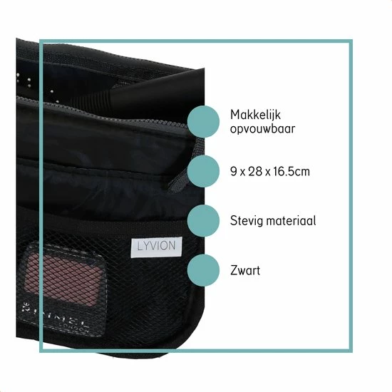 Aanbiedingen π Coupon 𧨠LYVION Bag In Bag Tas Organizer 11 Vakken En Ritssluiting - Zwart β π 4 Aanbiedingen π Coupon 𧨠LYVION Bag In Bag Tas Organizer 11 Vakken En Ritssluiting - Zwart β π - Afbeelding 2