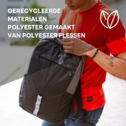 Goedkoopste 🧨 Begroting 🔥 BAKBAGS Laptop Rugzak 25 Liter | Rugzak Met Laptopvak Voor Naar School Of Werk | Geschikt Tot 17 Inch Laptops | Gerecycled Polyester 🛒 🔥 -Tassen-dames Winkel 550x550 562
