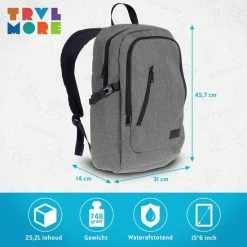 Nieuw ๐ Beste deal ๐ TRVLMORE Rugzak - 25 L - 15,6 Inch - Laptop Rugtas - Waterafstotend - Grijs ๐ฅฐ ๐ฅฐ 23 Nieuw ๐ Beste deal ๐ TRVLMORE Rugzak - 25 L - 15,6 Inch - Laptop Rugtas - Waterafstotend - Grijs ๐ฅฐ ๐ฅฐ -Tassen-dames Winkel 550x550 578