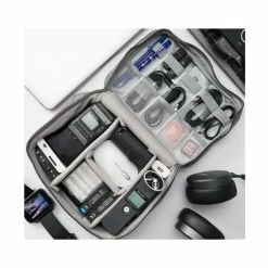 Uitgang ⭐ Flash-uitverkoop ✔️ EasyPleasy Kabel Organizer Tas | Opbergtas | Elektronica | Gadgets Accessoires Tas | Reistas | Travel Bag | Waterproof | Grijs 🎉 🛒 -Tassen-dames Winkel 550x550 588