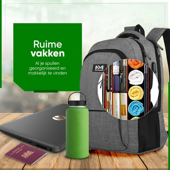 Flash-uitverkoop ๐ Kopen ๐ Navy Madden Rugzak Met USB Poort 28L - Grijs - Luxe Laptop Rugtas 15.6 Inch Met Laptopvak - Heren - Dames - Jongens - Meisje - Waterafstotend - Rugzakken โญ ๐คฉ 7 Flash-uitverkoop ๐ Kopen ๐ Navy Madden Rugzak Met USB Poort 28L - Grijs - Luxe Laptop Rugtas 15.6 Inch Met Laptopvak - Heren - Dames - Jongens - Meisje - Waterafstotend - Rugzakken โญ ๐คฉ - Afbeelding 5