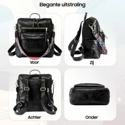 Beste Verkoop 🎉 Hete verkoop 🔥 Glennoo Rugzak - Rugtas Dames - Waterdicht - Klein - Anti-theft Vakje - Rug-, Schouder-, Handtas In één - Zacht PU-leer 🥰 🎉 -Tassen-dames Winkel 550x550 730