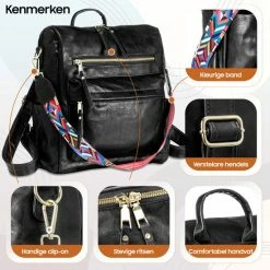 Beste Verkoop 🎉 Hete verkoop 🔥 Glennoo Rugzak - Rugtas Dames - Waterdicht - Klein - Anti-theft Vakje - Rug-, Schouder-, Handtas In één - Zacht PU-leer 🥰 🎉 -Tassen-dames Winkel 550x550 732