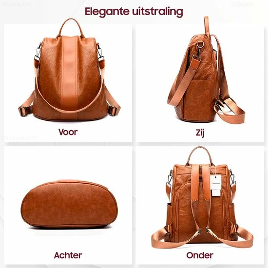 Begroting ๐ Coupon โค๏ธ Glennoo Anti-diefstal Rugzak - Rugtas Dames - Waterdicht - Klein - Anti-theft ๐ ๐ Backpack - Rug-, Schouder-, Handtas In één - Zacht PU-leer - Incl. Verstelbare Riem- DomanEmpire ๐ฏ ๐ 5 Begroting ๐ Coupon โค๏ธ Glennoo Anti-diefstal Rugzak - Rugtas Dames - Waterdicht - Klein - Anti-theft ๐ ๐ Backpack - Rug-, Schouder-, Handtas In één - Zacht PU-leer - Incl. Verstelbare Riem- DomanEmpire ๐ฏ ๐ - Afbeelding 3