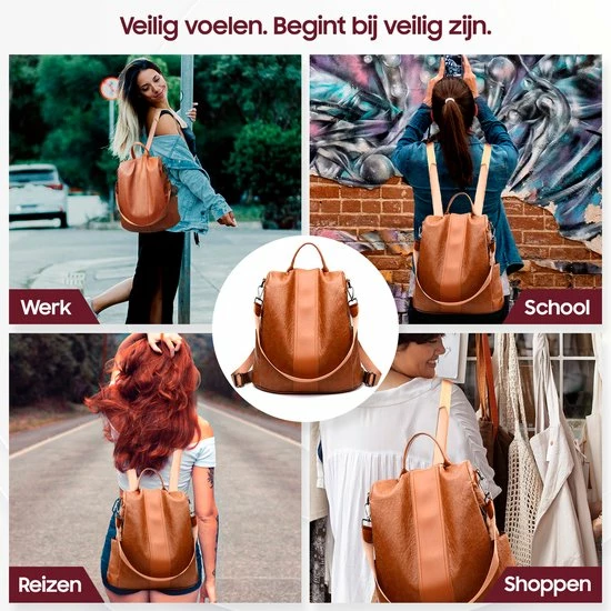 Begroting ๐ Coupon โค๏ธ Glennoo Anti-diefstal Rugzak - Rugtas Dames - Waterdicht - Klein - Anti-theft ๐ ๐ Backpack - Rug-, Schouder-, Handtas In één - Zacht PU-leer - Incl. Verstelbare Riem- DomanEmpire ๐ฏ ๐ 8 Begroting ๐ Coupon โค๏ธ Glennoo Anti-diefstal Rugzak - Rugtas Dames - Waterdicht - Klein - Anti-theft ๐ ๐ Backpack - Rug-, Schouder-, Handtas In één - Zacht PU-leer - Incl. Verstelbare Riem- DomanEmpire ๐ฏ ๐ - Afbeelding 6