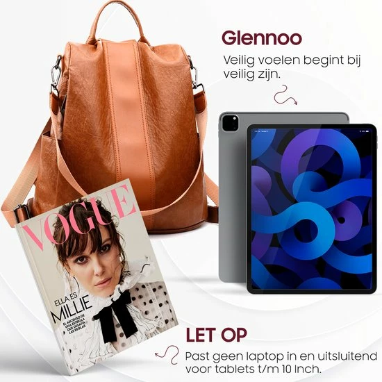 Begroting ๐ Coupon โค๏ธ Glennoo Anti-diefstal Rugzak - Rugtas Dames - Waterdicht - Klein - Anti-theft ๐ ๐ Backpack - Rug-, Schouder-, Handtas In één - Zacht PU-leer - Incl. Verstelbare Riem- DomanEmpire ๐ฏ ๐ 9 Begroting ๐ Coupon โค๏ธ Glennoo Anti-diefstal Rugzak - Rugtas Dames - Waterdicht - Klein - Anti-theft ๐ ๐ Backpack - Rug-, Schouder-, Handtas In één - Zacht PU-leer - Incl. Verstelbare Riem- DomanEmpire ๐ฏ ๐ - Afbeelding 7