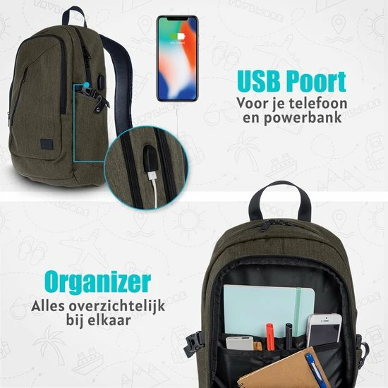 Kopen ๐ Flash-uitverkoop ๐ TRVLMORE Rugzak - 25 L - 15,6 Inch - Laptop Rugtas - Waterafstotend - Groen ๐ฅฐ ๐ฏ 5 Kopen ๐ Flash-uitverkoop ๐ TRVLMORE Rugzak - 25 L - 15,6 Inch - Laptop Rugtas - Waterafstotend - Groen ๐ฅฐ ๐ฏ - Afbeelding 3