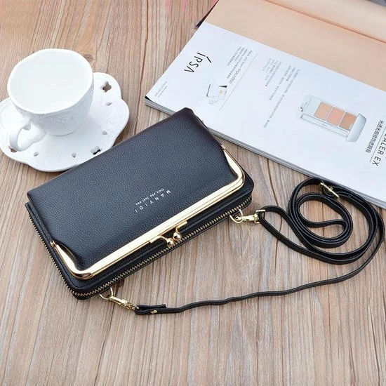 Goedkoop π Top 10 π Topco Cross Body Tas - Telefoontasje - Met Ruimte Voor Pasjes - Zwart π π€© 5 Goedkoop π Top 10 π Topco Cross Body Tas - Telefoontasje - Met Ruimte Voor Pasjes - Zwart π π€© - Afbeelding 3