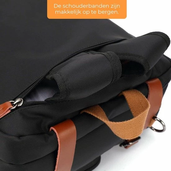 Flash-uitverkoop ⌛ Aanbiedingen ✨ QY Laptoptas 2 In 1 Laptop Rugtas Schoudertas Voor 15.6 Inch Laptop – Zwart 💯 🔥 9 Flash-uitverkoop ⌛ Aanbiedingen ✨ QY Laptoptas 2 In 1 Laptop Rugtas Schoudertas Voor 15.6 Inch Laptop – Zwart 💯 🔥 - Afbeelding 7