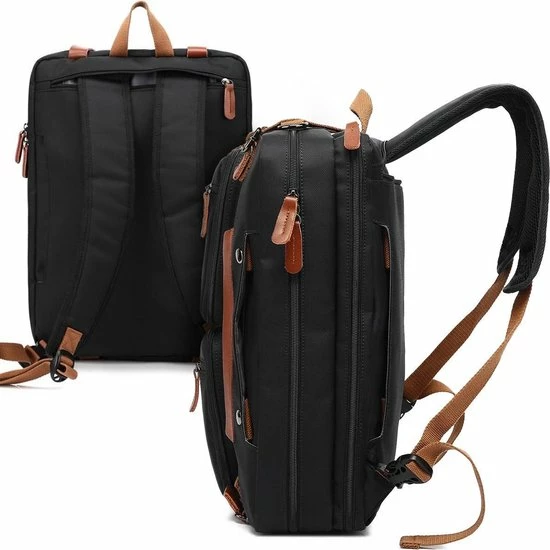 Flash-uitverkoop ⌛ Aanbiedingen ✨ QY Laptoptas 2 In 1 Laptop Rugtas Schoudertas Voor 15.6 Inch Laptop – Zwart 💯 🔥 12 Flash-uitverkoop ⌛ Aanbiedingen ✨ QY Laptoptas 2 In 1 Laptop Rugtas Schoudertas Voor 15.6 Inch Laptop – Zwart 💯 🔥 - Afbeelding 10