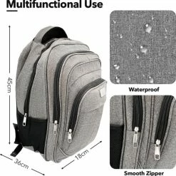 Goedkoopste โจ Groothandel โ๏ธ MaxxHome ๐ ๐ Backpack - 15,6 En 17,3" Inch Laptop Rugzak - USB Poort - Dames/Heren - 38L - Waterafstotend - Grijs โจ ๐งจ 18 Goedkoopste โจ Groothandel โ๏ธ MaxxHome ๐ ๐ Backpack - 15,6 En 17,3" Inch Laptop Rugzak - USB Poort - Dames/Heren - 38L - Waterafstotend - Grijs โจ ๐งจ -Tassen-dames Winkel 550x554 2