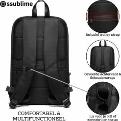 Goedkoopste ⌛ Aanbiedingen 🌟 Ssublime Expander - Anti Diefstal Laptop Rugzak 17 Inch - Rugtas Waterdicht Met Aanpasbare Grootte – Schooltas - Laptoptas - Voor Dames En Heren ❤️ 👍 -Tassen-dames Winkel 550x556 15