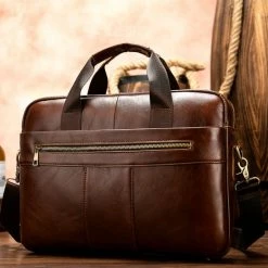 Top 10 ✨ Beste Verkoop 😉 Laptoptas 15 Inch Schoudertas Handtas Tas Bruin Leer - Urban U® 😉 🔔 -Tassen-dames Winkel 550x556 18