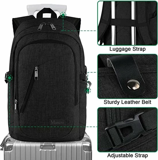 Beste deal ๐ Top 10 ๐ Igoods Anti Diefstal Laptop Rugzak - Zakenreizen Rugzak Voor Mannen Vrouwen - USB-poort Oplaadvergrendeling - Waterbestendig - Geschikt Voor 15,6 Inch Laptop Notebook โค๏ธ ๐ 5 Beste deal ๐ Top 10 ๐ Igoods Anti Diefstal Laptop Rugzak - Zakenreizen Rugzak Voor Mannen Vrouwen - USB-poort Oplaadvergrendeling - Waterbestendig - Geschikt Voor 15,6 Inch Laptop Notebook โค๏ธ ๐ - Afbeelding 3