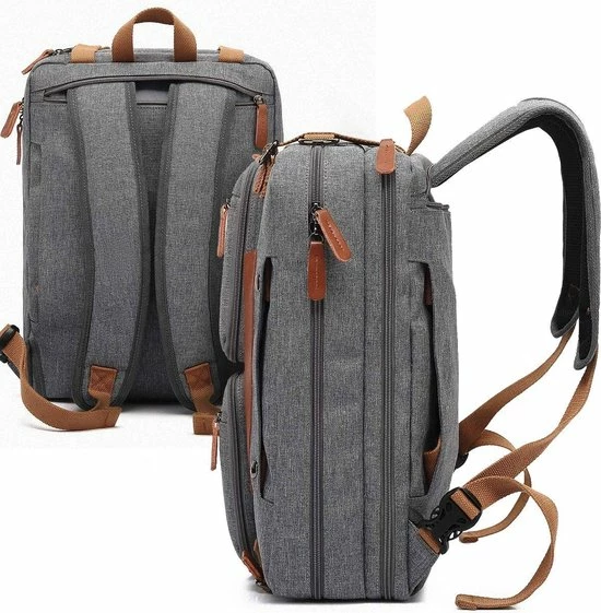 Coupon ๐ Gloednieuw โ๏ธ QY Laptoptas 2 In 1 Laptop Rugtas Schoudertas Voor 15.6 Inch Laptop – Grijs ๐งจ ๐ 7 Coupon ๐ Gloednieuw โ๏ธ QY Laptoptas 2 In 1 Laptop Rugtas Schoudertas Voor 15.6 Inch Laptop – Grijs ๐งจ ๐ - Afbeelding 5