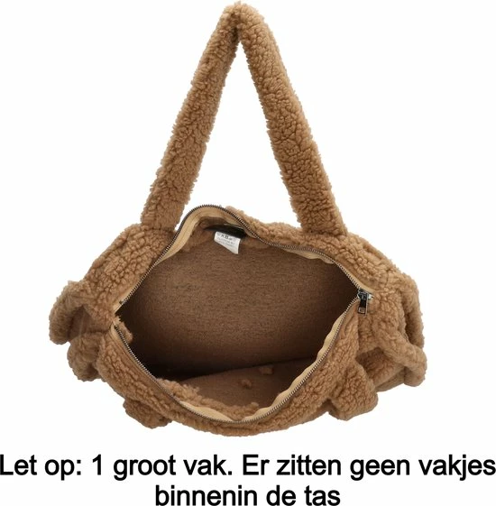 Coupon π Hete verkoop β€οΈ Charm London Teddy Shopper Met Rits - Zachte Schoudertas Dames - 16.6L - Camel π 𧨠6 Coupon π Hete verkoop β€οΈ Charm London Teddy Shopper Met Rits - Zachte Schoudertas Dames - 16.6L - Camel π 𧨠- Afbeelding 4