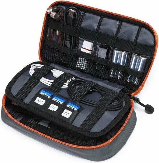 Hete verkoop โ Nieuw โ Sunflake Kabel Organiser Tas Deluxe – 3 Lagen - Compacte Kabeltas - Etui Voor Kabels - Grijs Oranje ๐ฅ ๐ 3 Hete verkoop โ Nieuw โ Sunflake Kabel Organiser Tas Deluxe – 3 Lagen - Compacte Kabeltas - Etui Voor Kabels - Grijs Oranje ๐ฅ ๐