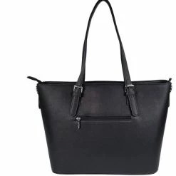 Beste Verkoop 🧨 Uitgang 🔔 Qischa® Schoudertas Saffiano - Eleganci - Extra Hoog - Geschikt Voor A4 Zwart. Ideaal Te Gebruiken Voor School Of Werk. 🎉 🎉 -Tassen-dames Winkel 550x564 8