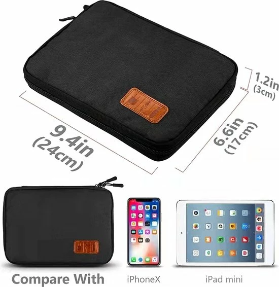 Beste Verkoop ๐ Coupon ๐ฅ BOTC Travel Kabel Organizer Tas - Opbergtas Voor Kabels En Accessoires - Zwart ๐ฏ ๐ 10 Beste Verkoop ๐ Coupon ๐ฅ BOTC Travel Kabel Organizer Tas - Opbergtas Voor Kabels En Accessoires - Zwart ๐ฏ ๐ - Afbeelding 8