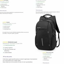 Beste Verkoop ✔️ Gloednieuw 😍 Ssublime Vault - Anti Diefstal Waterdichte Rugzak - Laptoptas Met 15.6 Tot 17 Inch Laptopvak - Rugtas Met USB én Audio Aansluiting - Voor Dames En Heren - Inclusief TSA Ritsslot - Zwart ⭐ 👏 -Tassen-dames Winkel 550x567 10