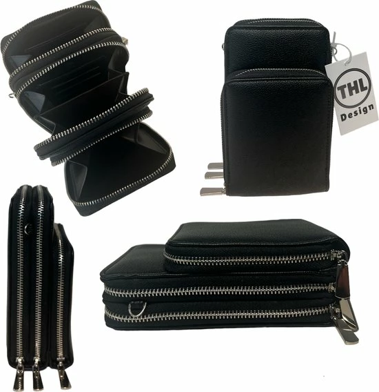 Goedkoopste β¨ Kopen π THL Design – Telefoontasje Dames Crossbody – Schoudertasje Telefoon – Kleine Tas – 3 Vakken - Bruin π π 6 Goedkoopste β¨ Kopen π THL Design – Telefoontasje Dames Crossbody – Schoudertasje Telefoon – Kleine Tas – 3 Vakken - Bruin π π - Afbeelding 4