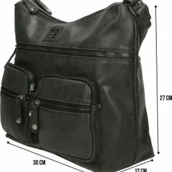 Nieuw 🤩 Aanbiedingen 😍 Enrico Benetti Ardèche Schoudertas Dames Zwart Antraciet – Exclusief Bij Bol.com 🔔 ❤️ -Tassen-dames Winkel 550x578 3