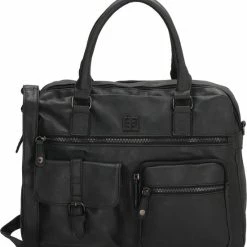 Gloednieuw ⭐ Promo 🌟 Enrico Benetti Ardèche 66585 Handtas Met 15" Laptopvak - Zwart 🔥 😉