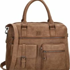 Korting 🎉 Beste Verkoop 🧨 Enrico Benetti Ardèche 66585 Handtas Met 15" Laptopvak - Camel ✔️ ✔️