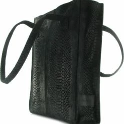 Aanbiedingen 🌟 Aanbiedingen ❤️ DSTRCT Medium Schoudertas / Crossbody Tas Dames - Leer - Portland Road - Crocoprint - Zwart 🎁 😍 -Tassen-dames Winkel 550x590