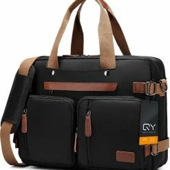 Flash-uitverkoop ⌛ Aanbiedingen ✨ QY Laptoptas 2 In 1 Laptop Rugtas Schoudertas Voor 15.6 Inch Laptop – Zwart 💯 🔥 25 Flash-uitverkoop ⌛ Aanbiedingen ✨ QY Laptoptas 2 In 1 Laptop Rugtas Schoudertas Voor 15.6 Inch Laptop – Zwart 💯 🔥 -Tassen-dames Winkel 550x594 4
