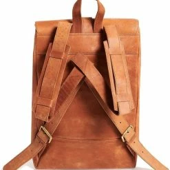 Korting 🎁 Beste recensies van ⌛ Beocca - Leren Rugzak Bryce Cognac - 17" Laptoptas 🤩 ✨ -Tassen-dames Winkel 550x595 4