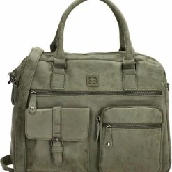 Begroting ๐ Hete verkoop ๐ Enrico Benetti Ardèche 66585 Handtas Met 15" Laptopvak - Olijf Groen โ๏ธ ๐