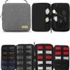 Beste Pirce 👏 Hete verkoop 🌟 AA Commerce Multifunctionele Deluxe Elektronica Accessoires Organizer Reistas Opbergtas - Opbergsysteem Organizer Travel Bag Tas Case Etui Cover Geschikt Voor Kabels/Opladers/Horloge/Smartwatch/Apple ⌚ ⌚ Watch Bandjes Opbergen - Kabeltas - Grijs 😉 🥰 -Tassen-dames Winkel 550x600 4